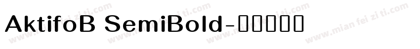 AktifoB SemiBold字体转换